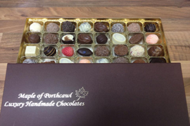 12 Chocolate Burgundy Single Layer Gift Box