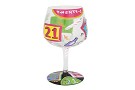 21st Wine Glass