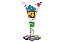 21st Champagne Glass