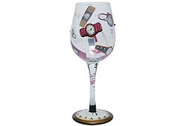 5 o'clock somewhere Wine Glass