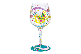 No1 Mum Wine Glass