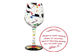 Graduation Wine Glass