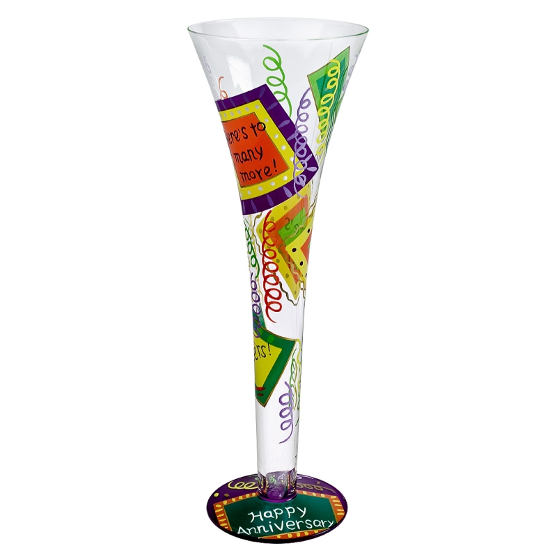 Happy Anniversary Champagne Glass
