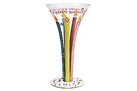 happy birthday champagne Glass