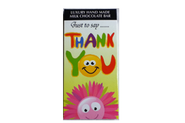 Thank you milk chocolate bar
