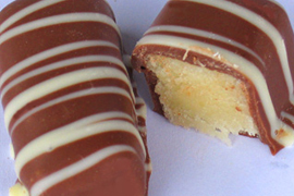 Marzipan covered in Milk Chocolate