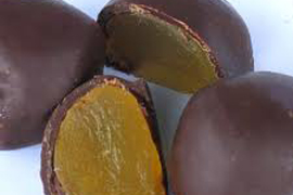 Stem Ginger covered in Dark Chocolate